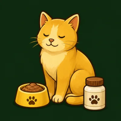 Alimento veterinario para gato servido en un bol.