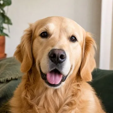 Milo, un perro golden retriever