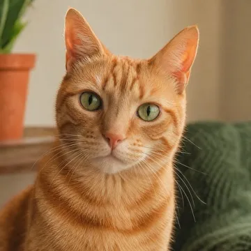 Nala, una gata naranja