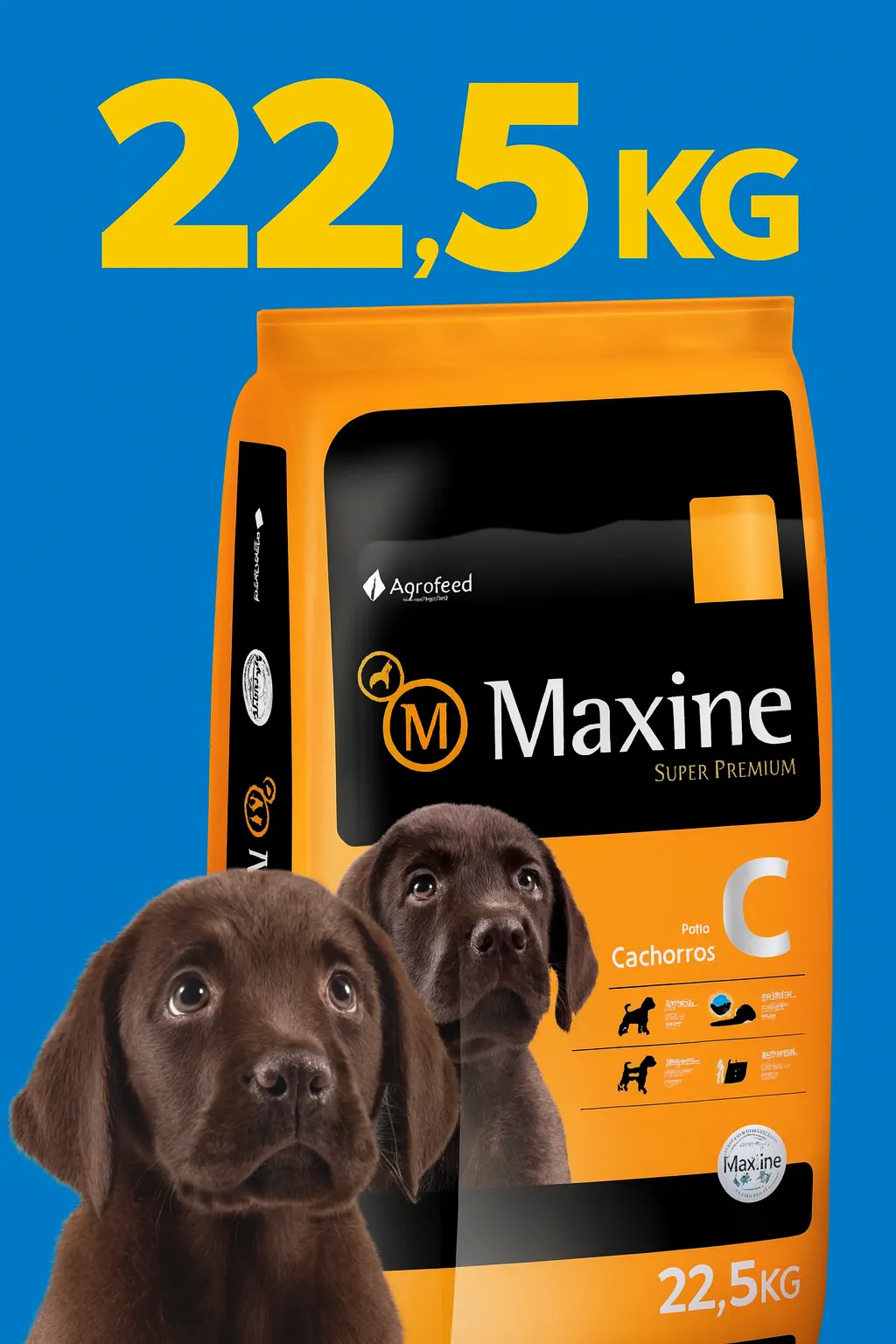 Maxine Cachorro Super Premium 21 Kg + 1,5 Kg 1 maxine cachorro