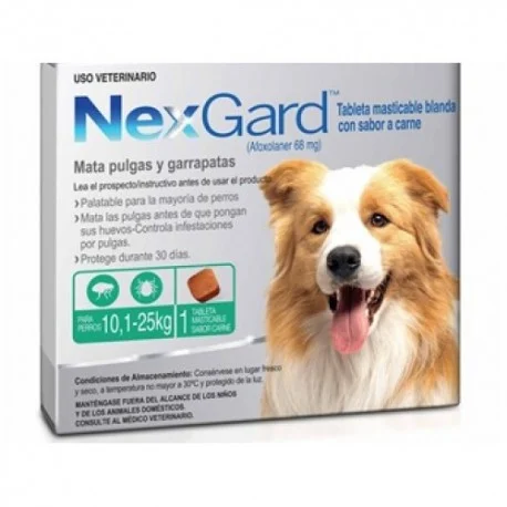 Pulgas y Garrapatas Pastilla Nexgard