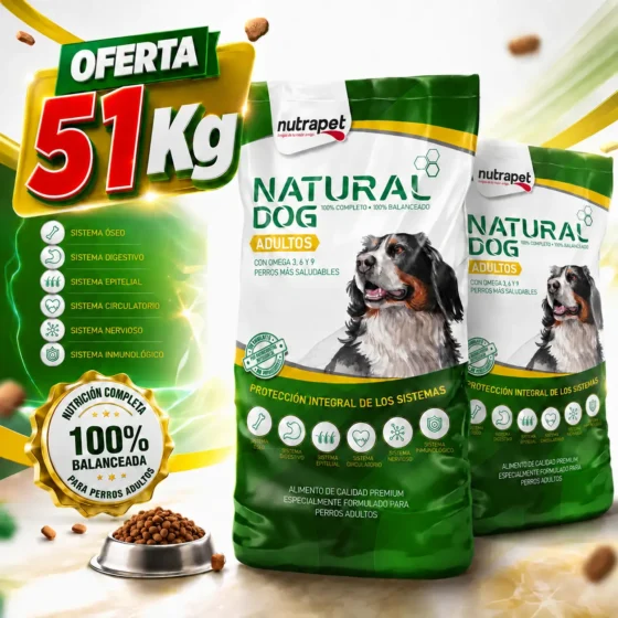 Nueva Natural Dog Adulto 51 Kg Oferta