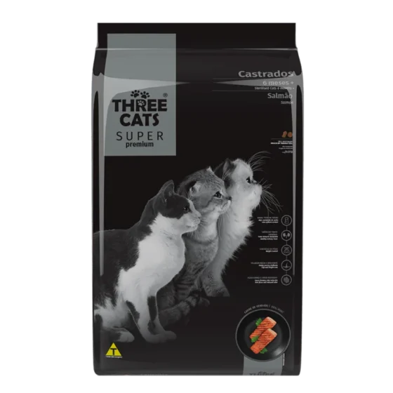Three Cats Super Premium Castrado Salmón