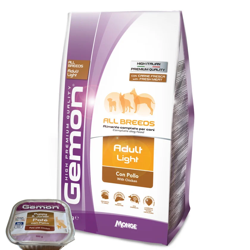 Gemon Adulto Light High Premium con Pollo 20 Kg