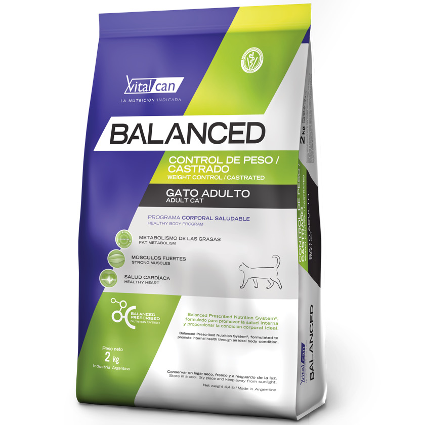 Balanced Gato Control de Peso Castrado 7,5 Kg 1 balanced para gatos control de peso