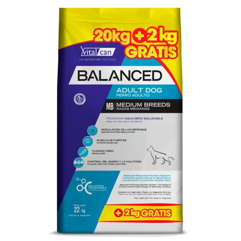 Balanced Perro Adulto Medium 22 Kg