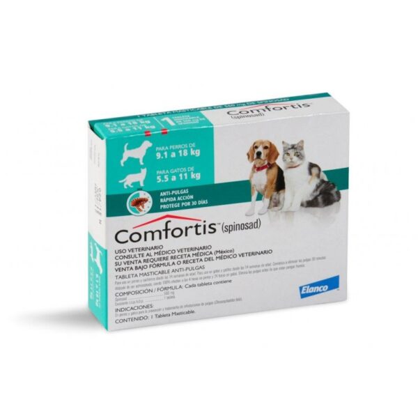 pastilla antipulgas comfortis