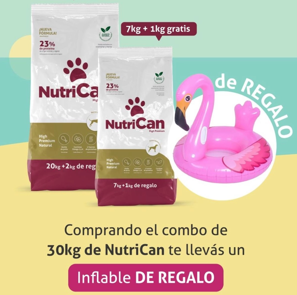 NutriCan Adulto 22 +8 Kg +Inflable 1 nutrican adulto