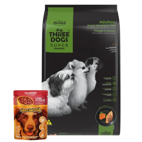 alimento three dogs raza pequeña