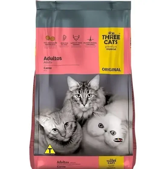 Three Cats Premium Gato Adulto 10,1+1 Kg