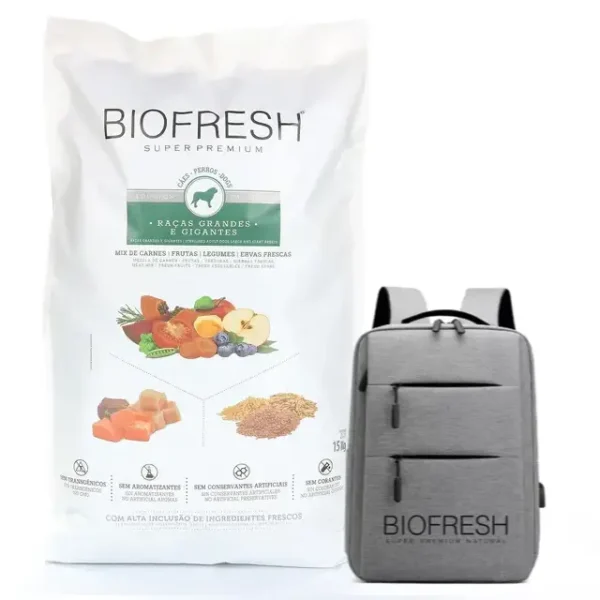 Biofresh Adulto Castrado Razas Grandes 15 Kg +Mochila