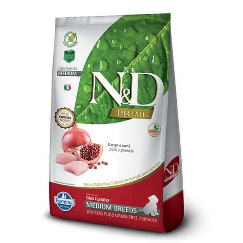 N&D Puppy Medium Prime Pollo y Granada 10,1 Kg