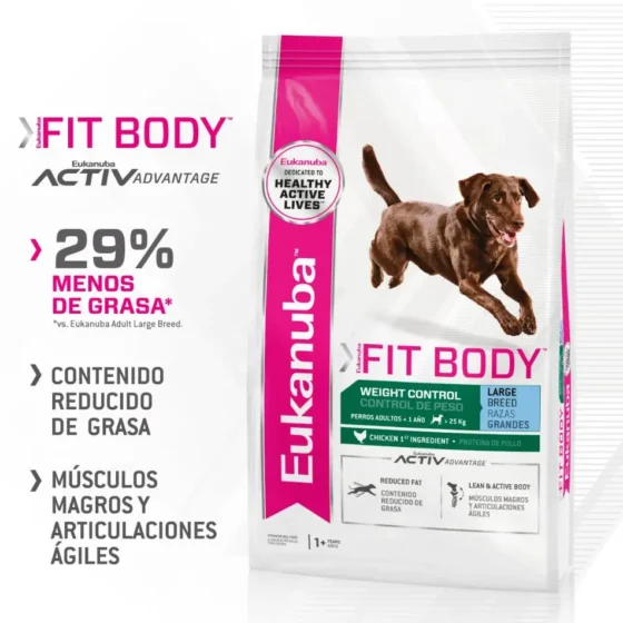 Eukanuba Fit Body Raza Grande 15 Kg