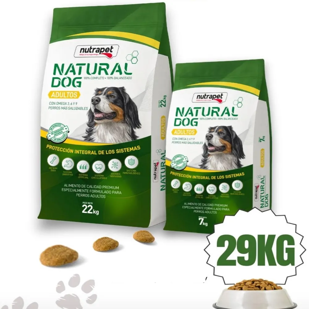 Alimento Natural Dog Adulto 22 +7 Kg 1 alimento natural dog