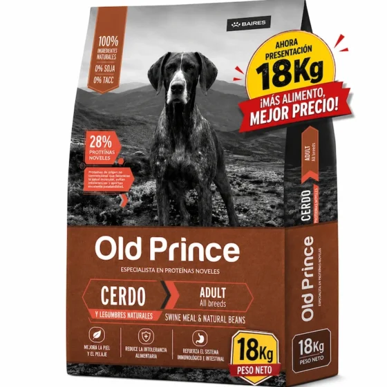 old prince cerdo y legumbres