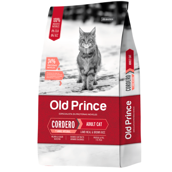 old prince gato adulto cordero