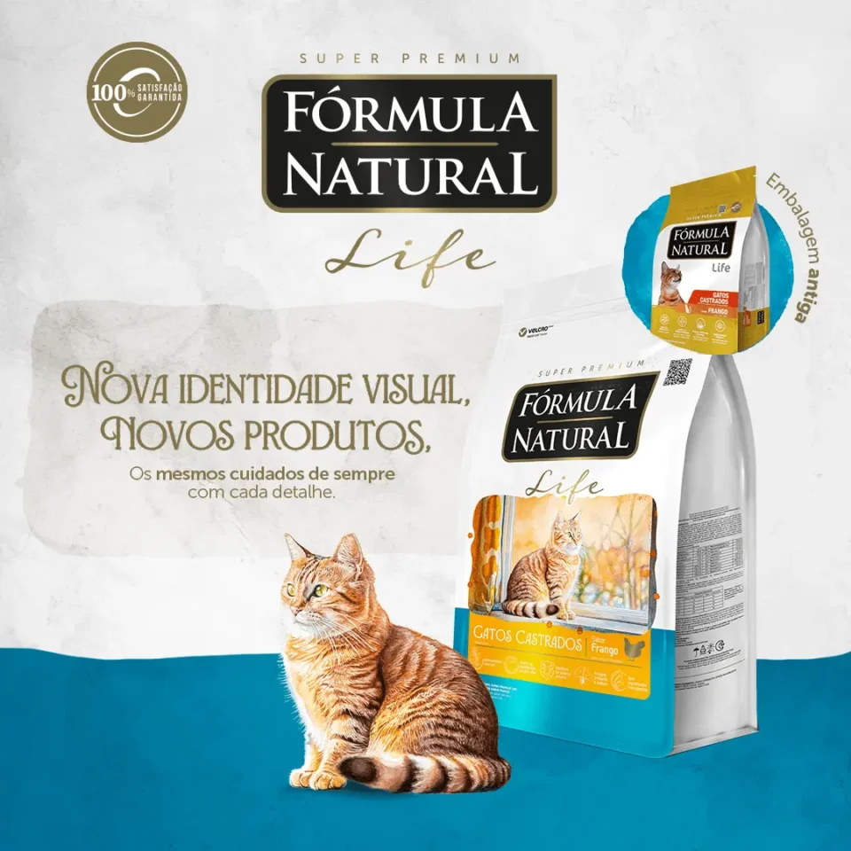 Fórmula Natural Life Gato Castrado Pollo 10 Kg + Salsa para gato de regalo