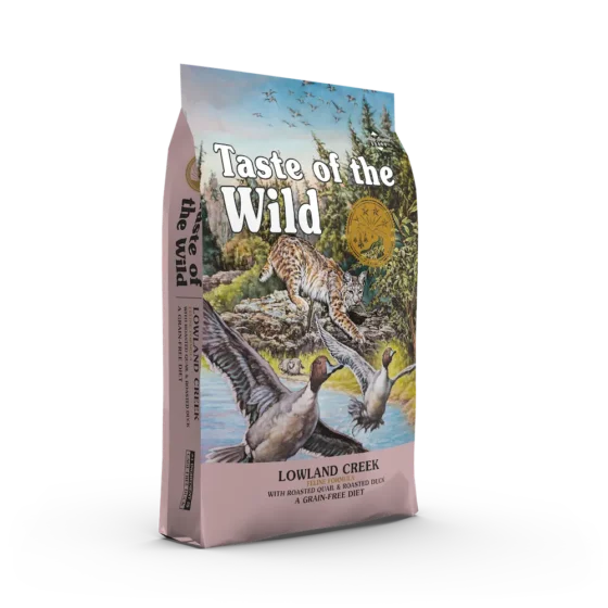 Taste of the Wild Lowland Creek Codorniz y Pato para Gatos
