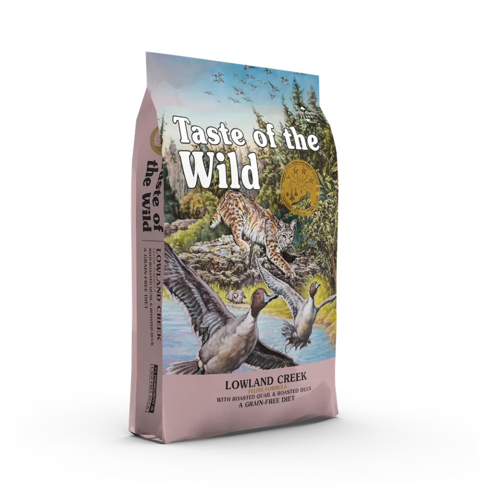 Taste of the Wild Lowland Creek Codorniz y Pato para Gatos