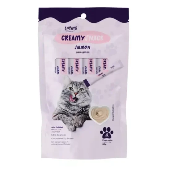 Lopets Creamy Snacks Salmón 60 g