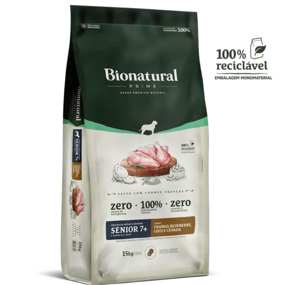 Bionatural Prime Senior Mediano y Grande 15 Kg