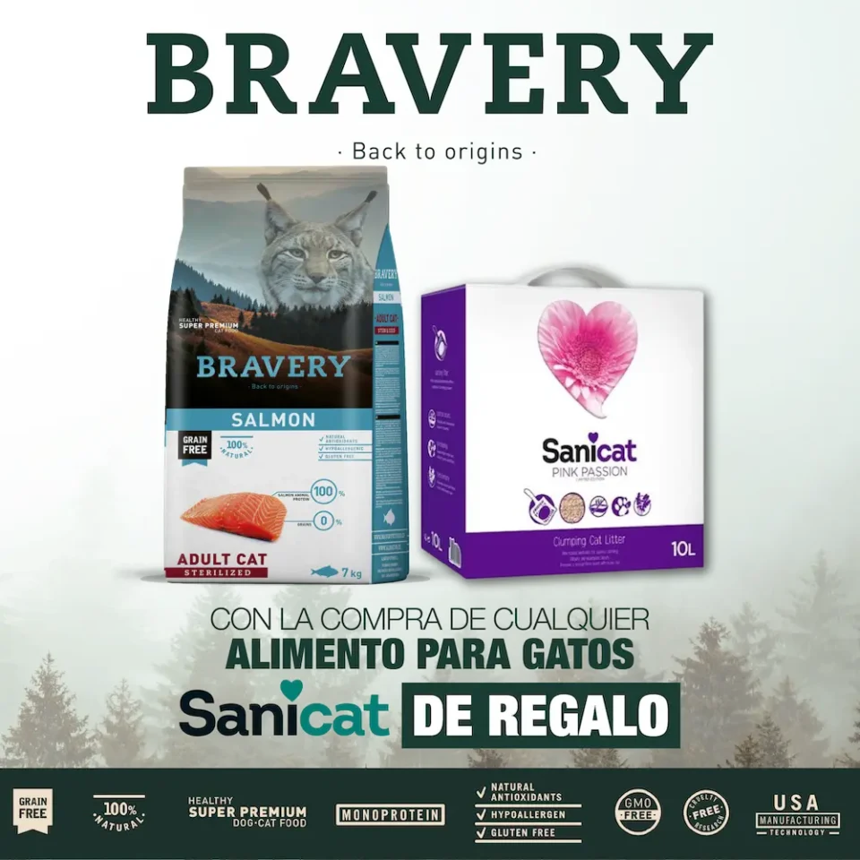 Bravery Salmón Cat Sterilized
