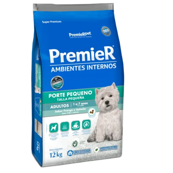 PremieR Ambientes Interiores Perros Adultos Mini Pollo y Salmón 12 Kg