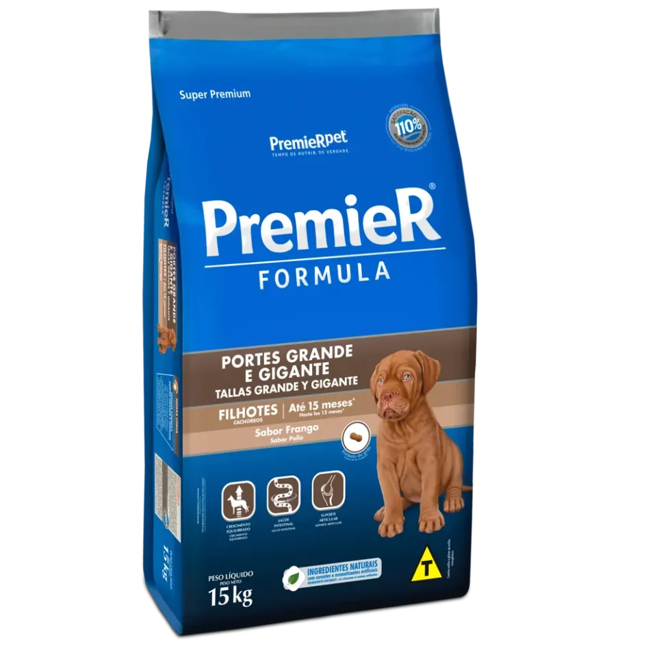 PremieR Formula Perros Cachorros Talla Grande y Gigante Pollo 15 Kg