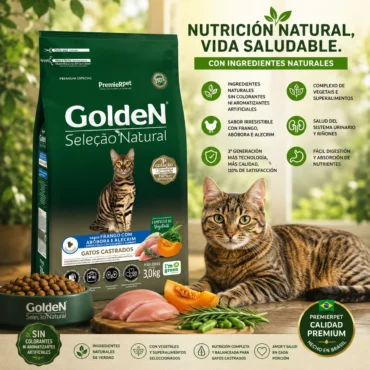 golden selección natural gato