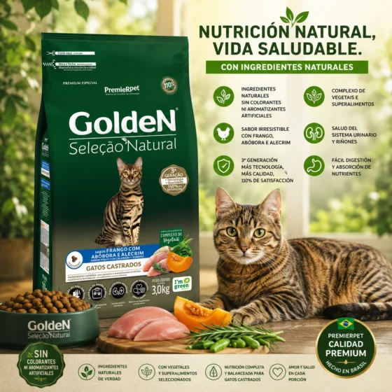golden selección natural gato
