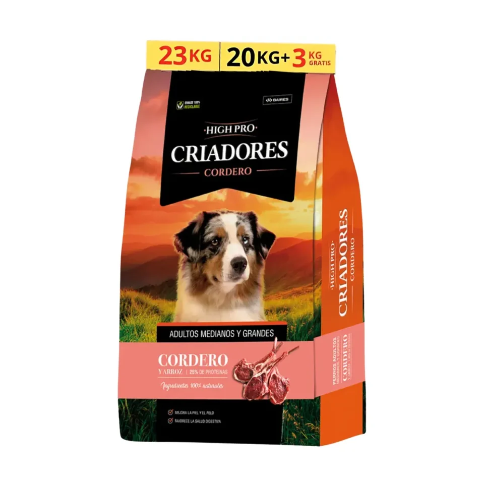 Criadores High Pro Cordero 23 Kg
