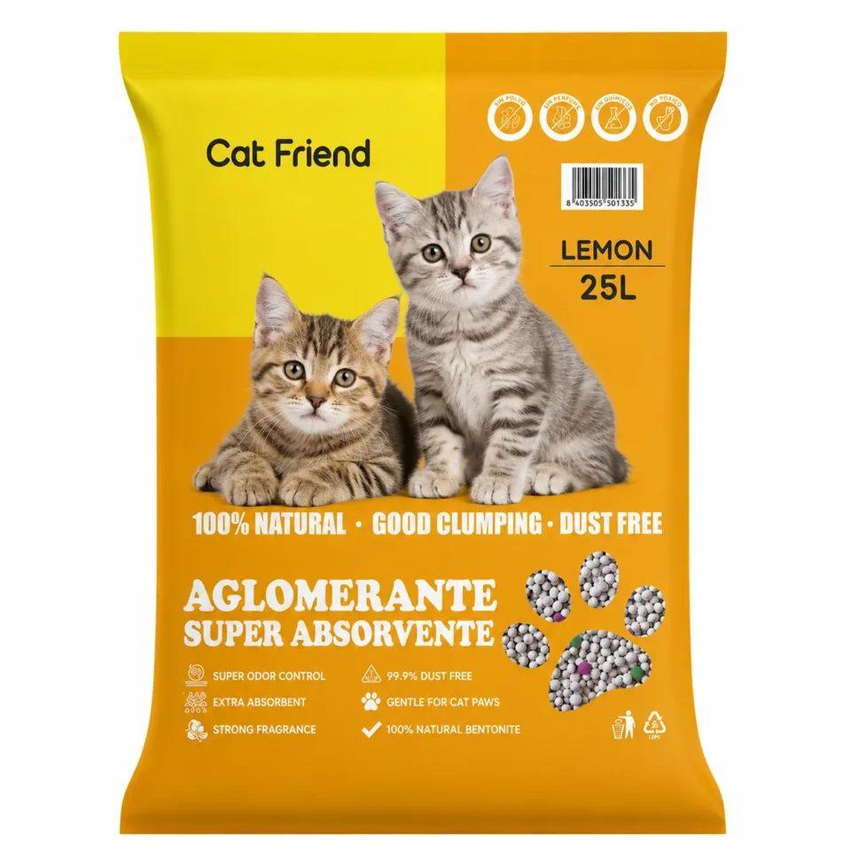 Aglomerante Arena Cat Friend Limón 25 L