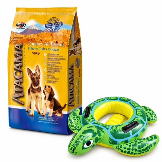 Atacama Cachorro Toda Raza 14 Kg con inflable tortuga de regalo