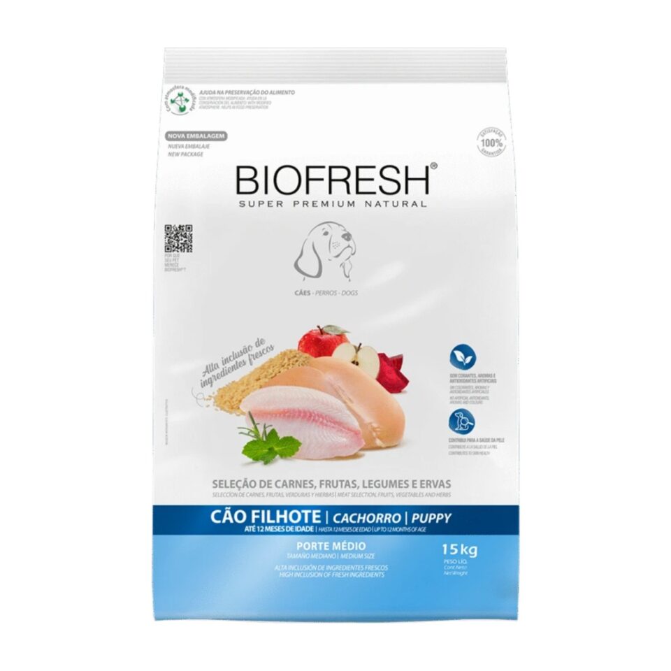 Biofresh Cachorro Razas Medianas 15 Kg + Licuadora opcional $200