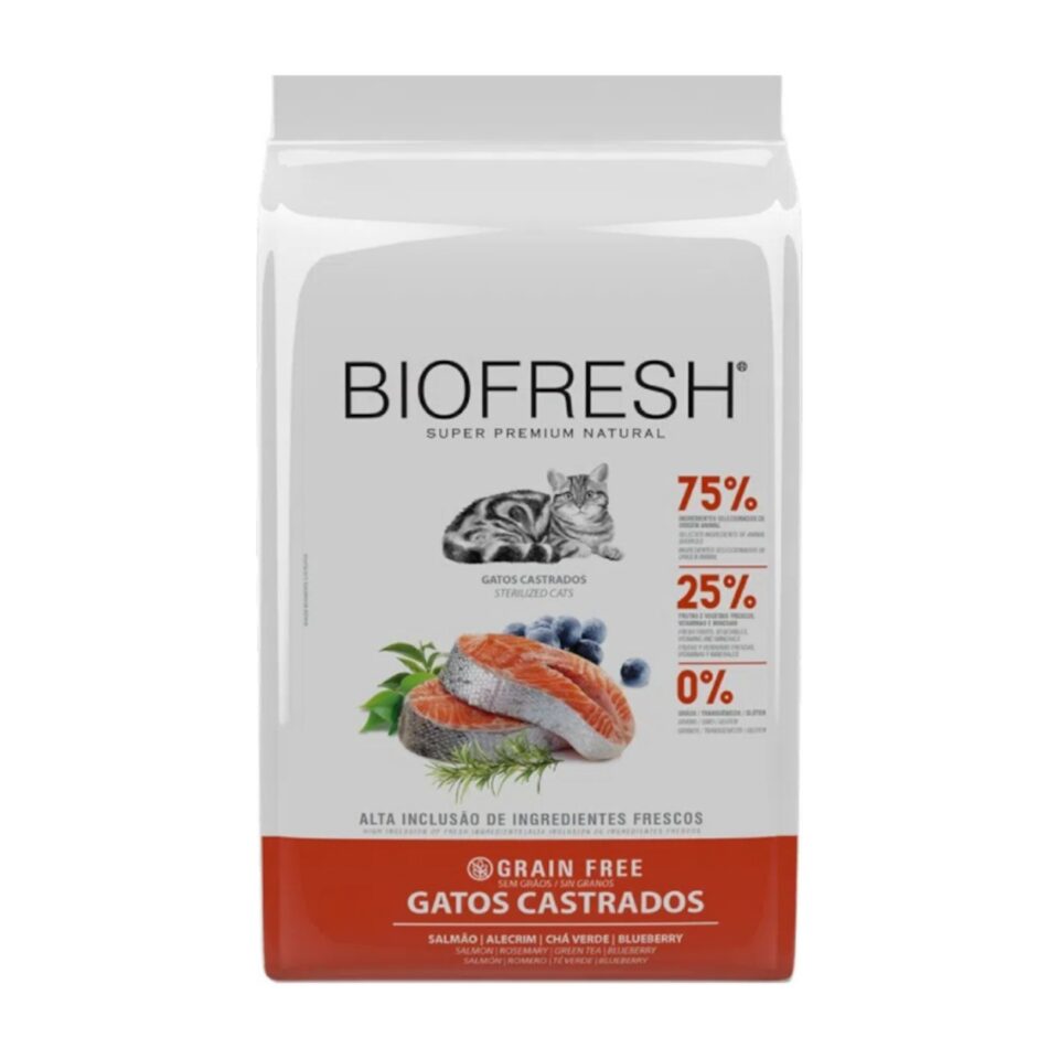 Biofresh Gatos Castrados Salmón 7,5 Kg + Licuadora opcional $200