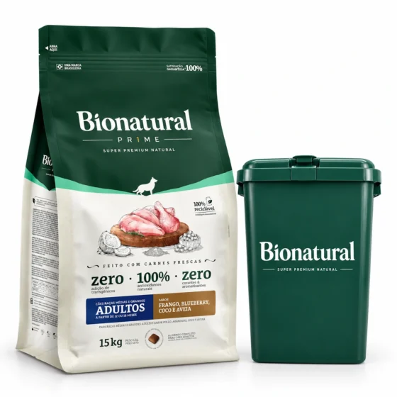Prime Perro Adulto Mediano y Grande 15 Kg con contenedor rectangular de regalo