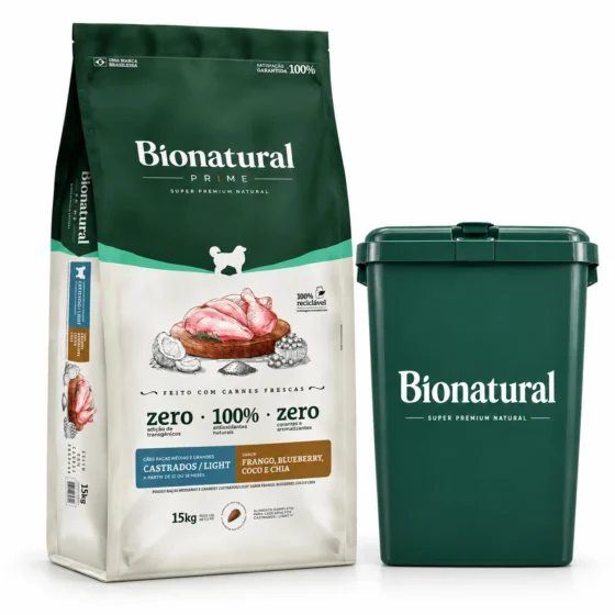 Bionatural Prime Castrado Light Raza Mediana 15 Kg
