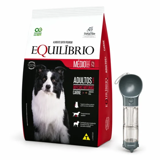 Equilibrio Adulto Carne 18 Kg + Bebedero gris de regalo