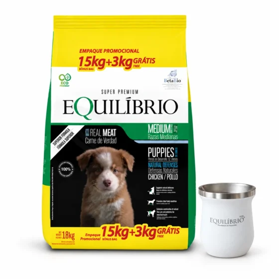 Equilibrio Cachorro Active 15+3 Kg + Mate Equilibrio de regalo