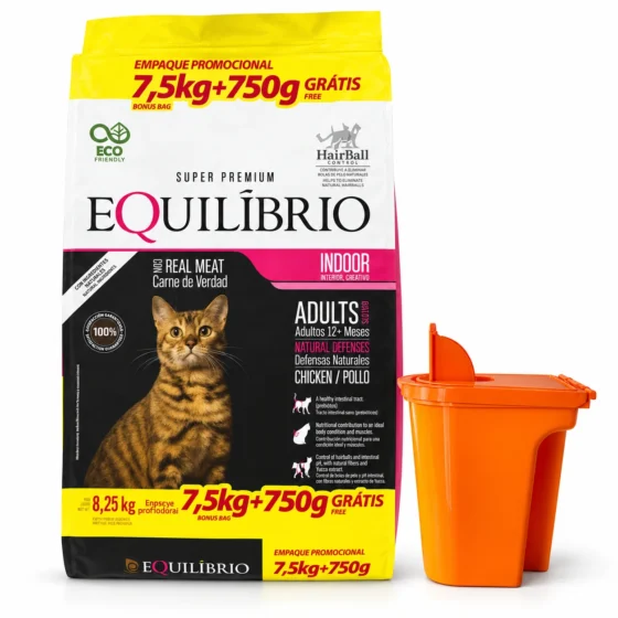 Equilibrio Gato Adulto 8,25 Kg + Tarro naranja chico de regalo