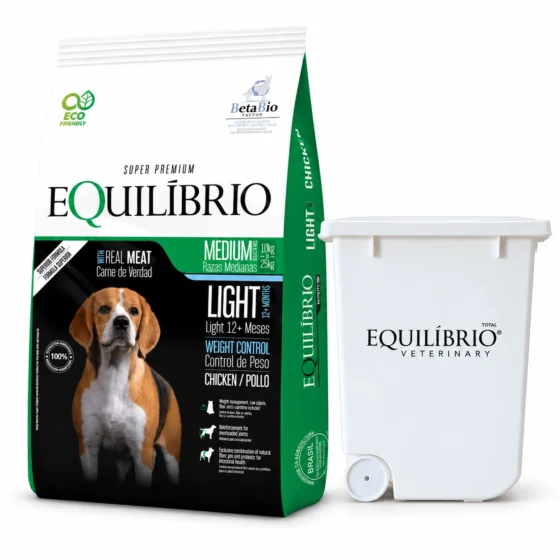 Equilibrio Light Adulto 15 Kg + Pote blanco con ruedas de regalo