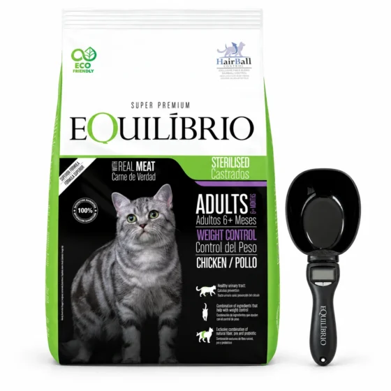 Equilibrio Gato Adulto Castrado Pollo 7,5 Kg + Medidor digital Equilibrio de regalo