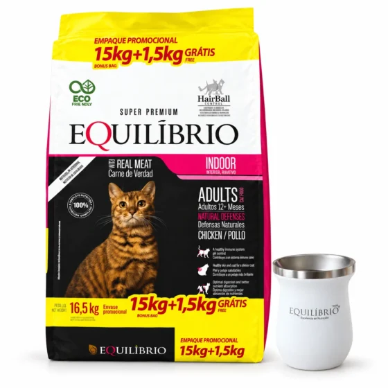 Equilibrio Gato Adulto 16,5 Kg + Mate Equilibrio de regalo