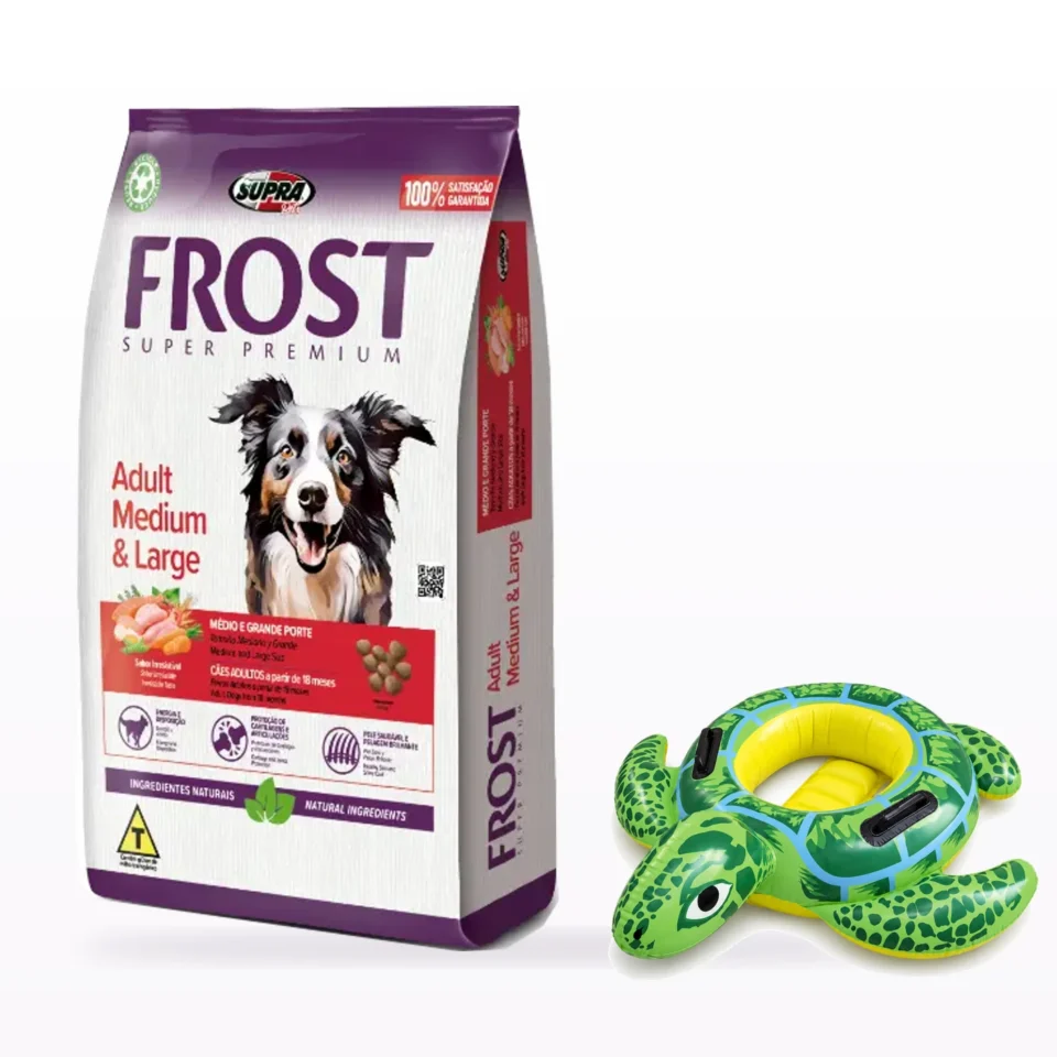 Frost Adulto Raza Mediana y Grande 15+2 Kg + Inflable a elección