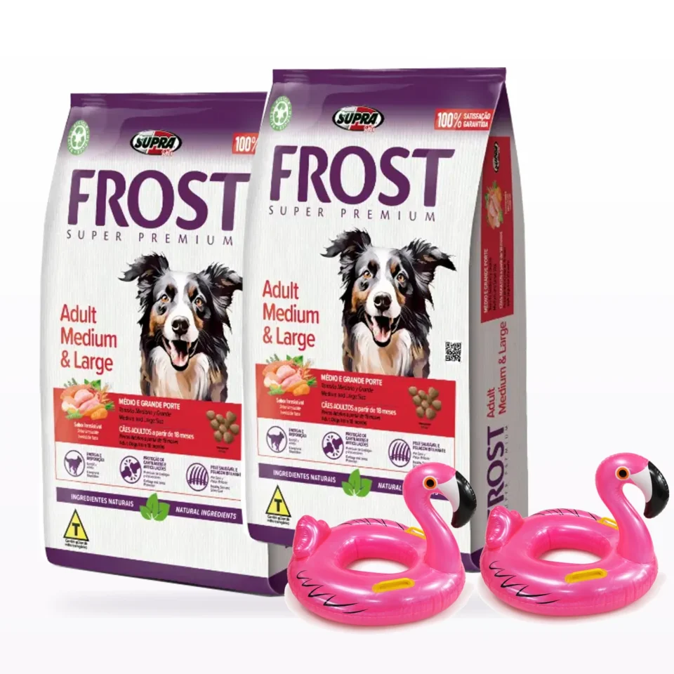 Frost Adulto Raza Mediana y Grande Combo 17+17 Kg + Inflable a elección (2 unidades)