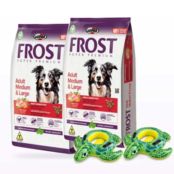 Frost Adulto Raza Mediana y Grande Combo 17+17 Kg + Inflable a elección (2 unidades)