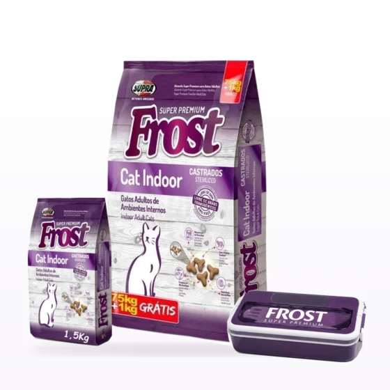 Frost Cat Indoor Gato Castrado 8,5+1,5 Kg + Tupper de regalo - tupper