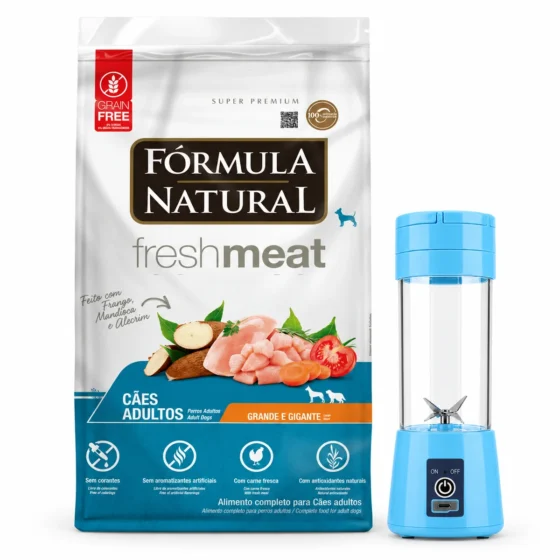 Formula Natural Fresh Meat Adulto Raza Grande 12 Kg + Licuadora portátil
