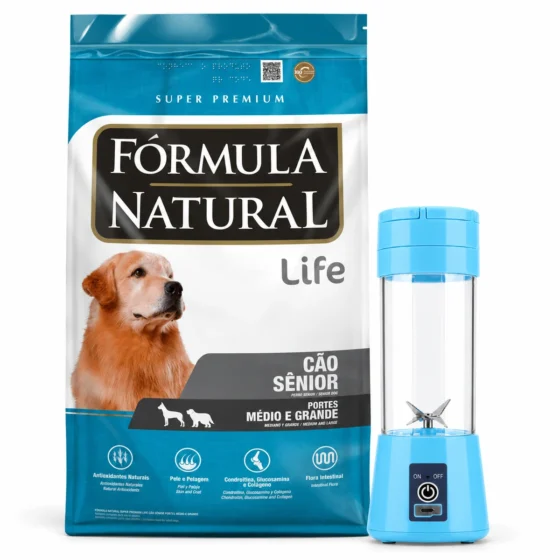 Formula Natural Life Senior 15 Kg + Licuadora portátil