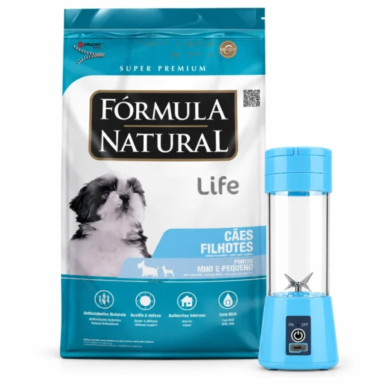 Formula Natural Life Cachorro Raza Pequeña 10 Kg + Licuadora portátil